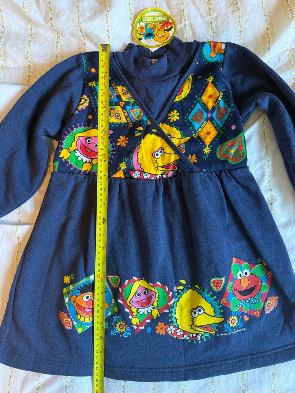Vintage 1998 Sesame Street Girls Dress NWT Size 6 Big Bird Elmo 90s - Picture 4 of 7
